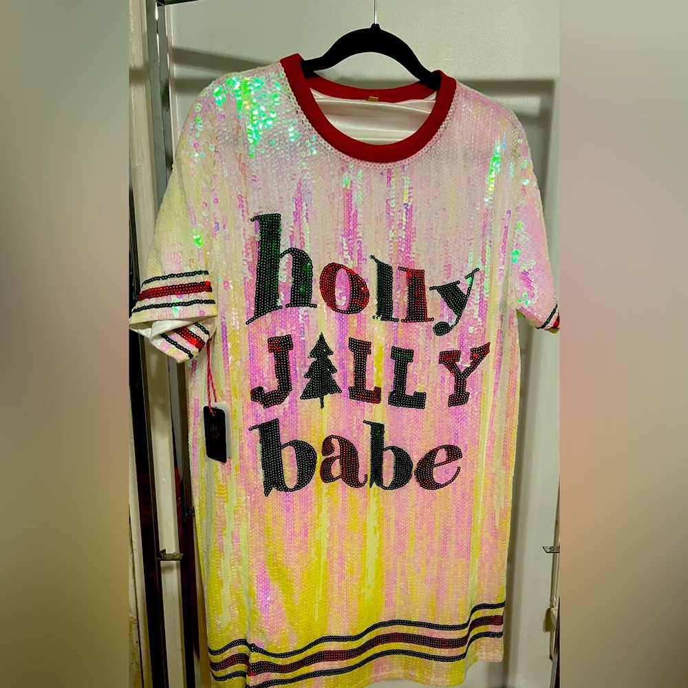 Simply Southern Sequin Dress with Christmas Theme dress